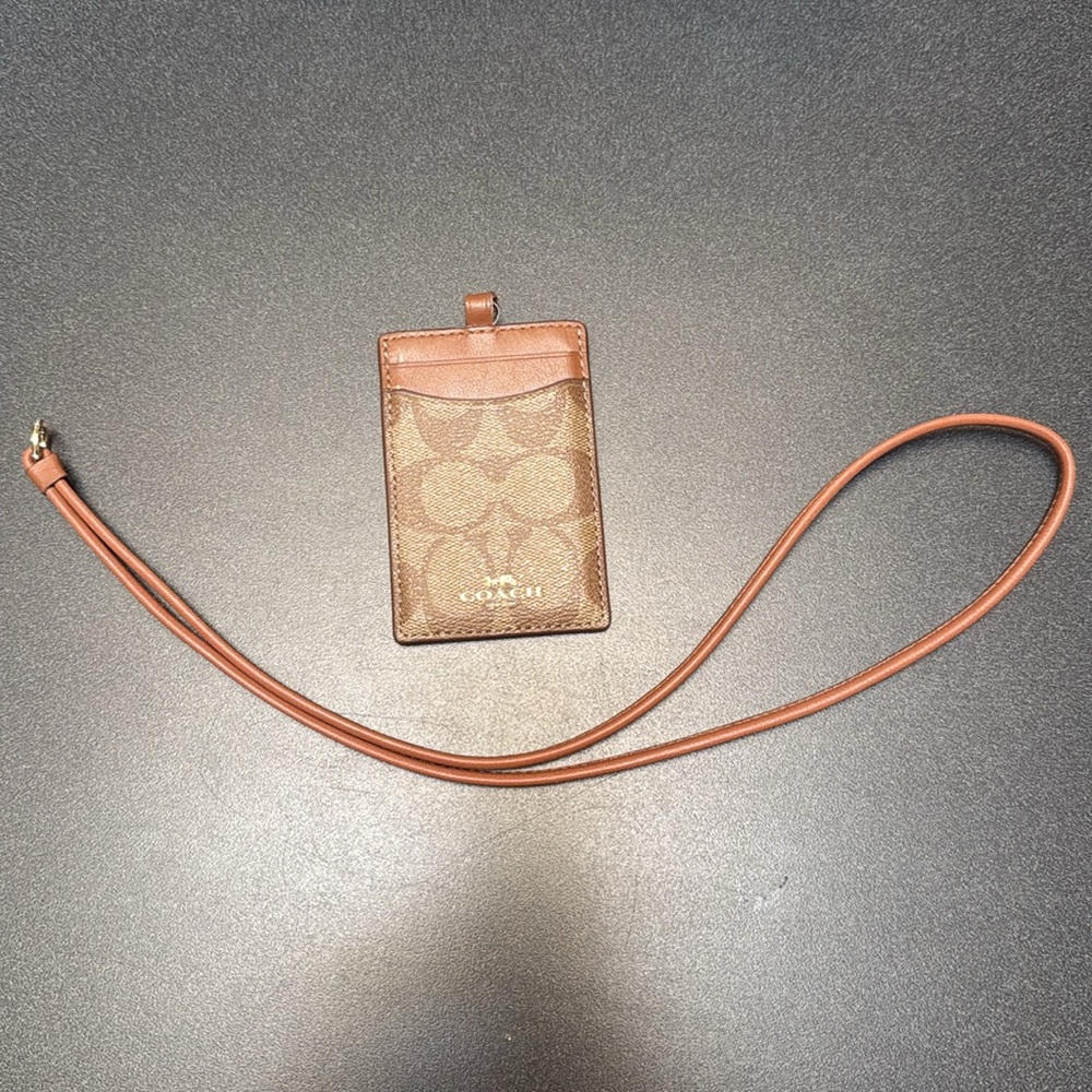 Coach Brown Card Holder